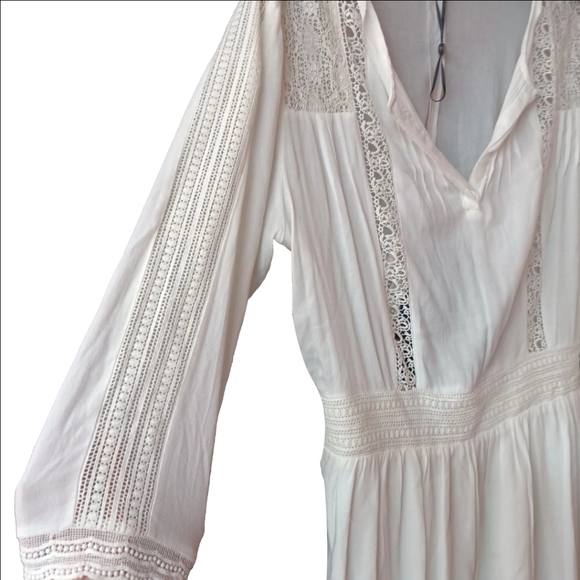 NWOT Heartloom Revolve White Soma Dress Peasant Cottagecore Prairie Romantic - Picture 6 of 13